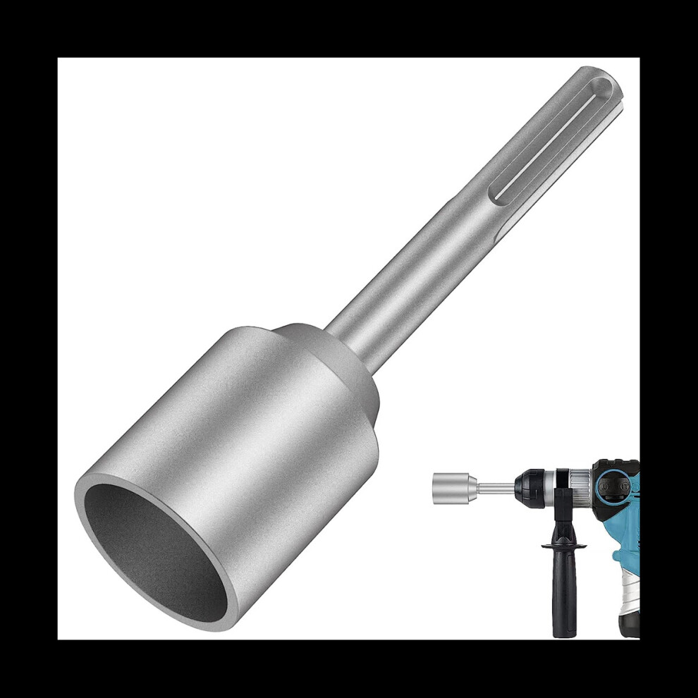 Sds-Max Ground Rod Driver, 45Mm Heavy Duty Steel Drill Bit Driver,For Rotaryhammer Drill Grounding Rods (1.77 In) 4851302170092