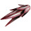 Wind Resistant Metal Agave Art Plant Garden Sculpture Outdoor Decoration Lawn Decoration (12 Leaf Red 1Pc) 6