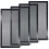 120X240mm Dust Filter for Computer Cooler Fan,Magnetic Frame Dust Filter,Dustproof PVC Cover Computer Fan Grills, 4 Pack 1
