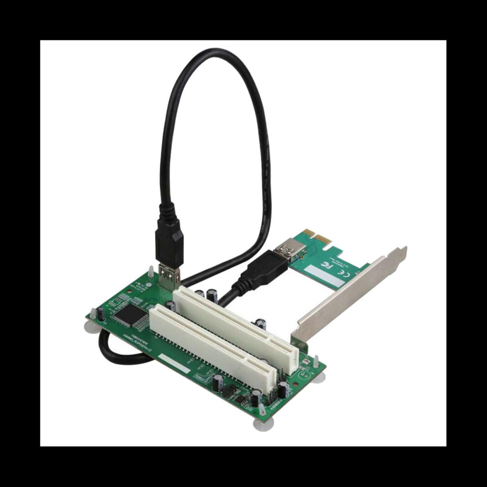 Desktop Pci-Express Pci-E To Pci Adapter Card Pcie To Dual Pci Slot Expansion Card Usb 3.0 Add On Card Convertor 4851302127140