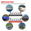 300A Automotive Busbar 12V Power Distribution Block M10 Terminal 48V DC Automotive and Marine Positive Grounding Bus 2