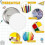 20 Pack DIY White Button Pins 2.25 Inch/58 mm Blank Craft Button for DIYCrafts Christmas Craft Supplies, DIY Badges 4