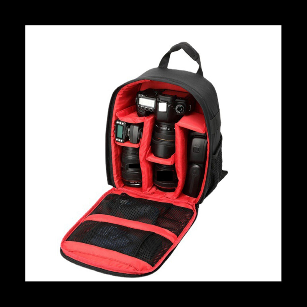 Multi-Functional Camera Backpack, Waterproof Outdoor Camera Bag For Hiking Travel Sprots- Red 4852131856607