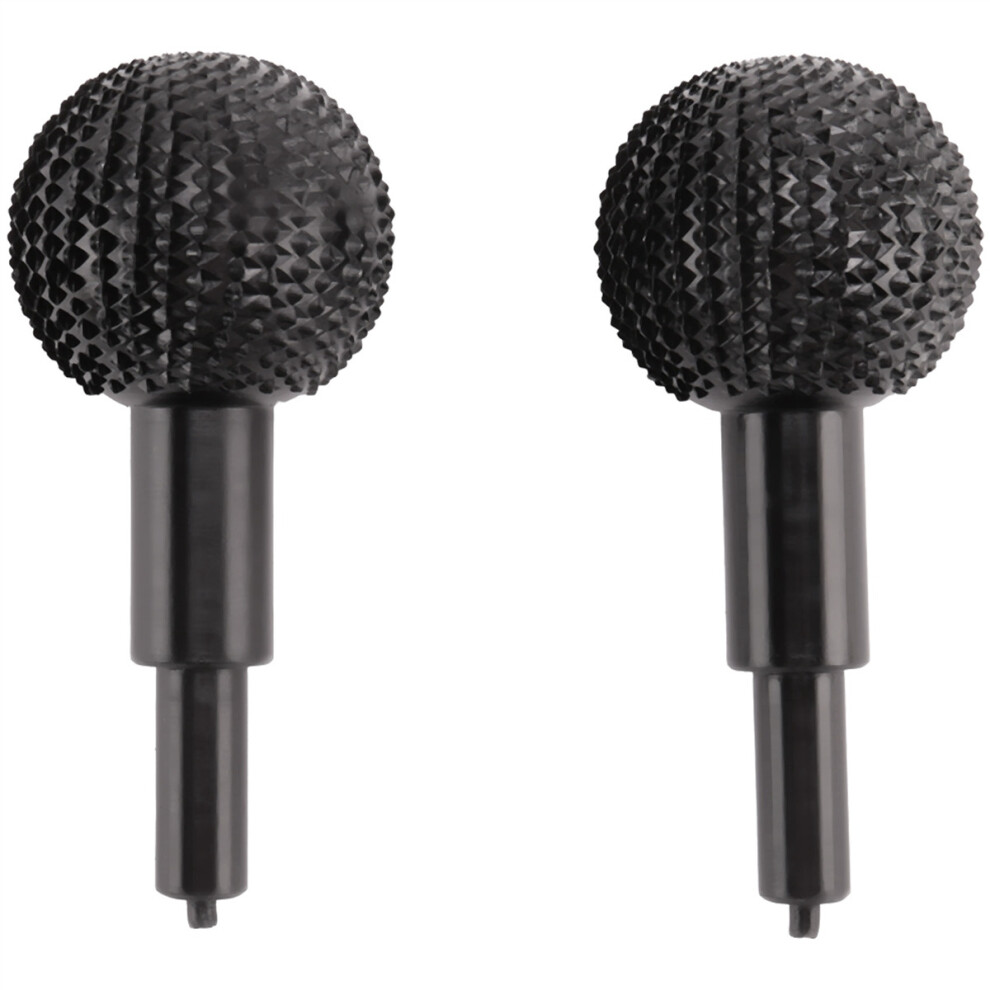2 Pcs Ball Wood Burr Grinding Head - Burr Carving Wood Rasp Grinding Head Round File Wood Grinder Attachment (40mm)