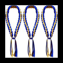 3PCS Graduation Leis 2023 Ribbon Leis for Graduation Braided Graduation Leis Class of 2023 Graduation Ribbon