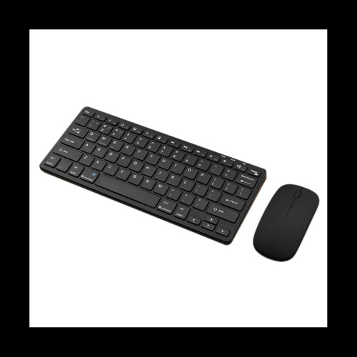Wireless Bluetooth Keyboard Mouse Three Mode Keyboard Rechargeable Keyboard Mouse Support Tablet Laptop Computer Black
