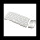 Wireless Bluetooth Keyboard Mouse Three Mode Keyboard Rechargeable Keyboard Mouse Support Tablet Laptop Computer Silver 1