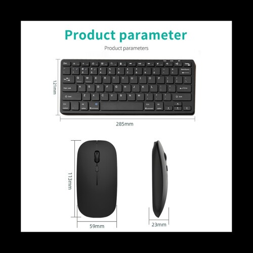 Wireless Bluetooth Keyboard Mouse Three Mode Keyboard Rechargeable Keyboard Mouse Support Tablet Laptop Computer Pink 1