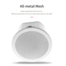 Built-In Amplifier Full Range Bluetoothback Cover Home Theater Background Music Ceiling Speaker(A)