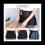 12 Pack - Black Server Waist , Waitress Half Apron Belt Pocket Apron 5