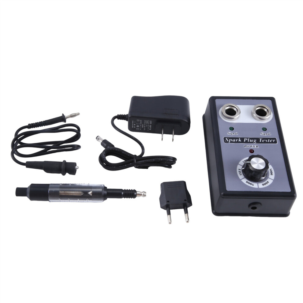 Adjustable Dual Hole Sparking Plug Tester Spark Tester Diagnostic Tool For Car Motorcycle Ignition Coil Checker Spark 4852131874625