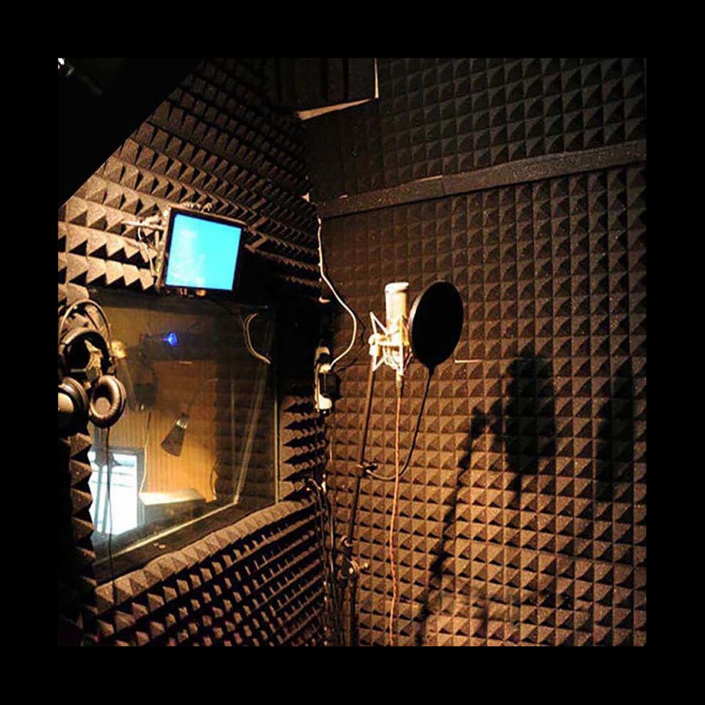 Acoustic Foam Panels 12 Pcs, Soundproof Wall Panels 30X30x5cm, High Density Sound Absorbing Panel For Walls White 4851302123609