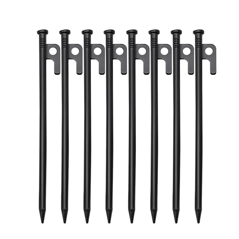 8 Pack 10in Heavy Duty Tent Stakes,Outdoor Camping Windproof Ground Stakes,for All Kinds of Ground