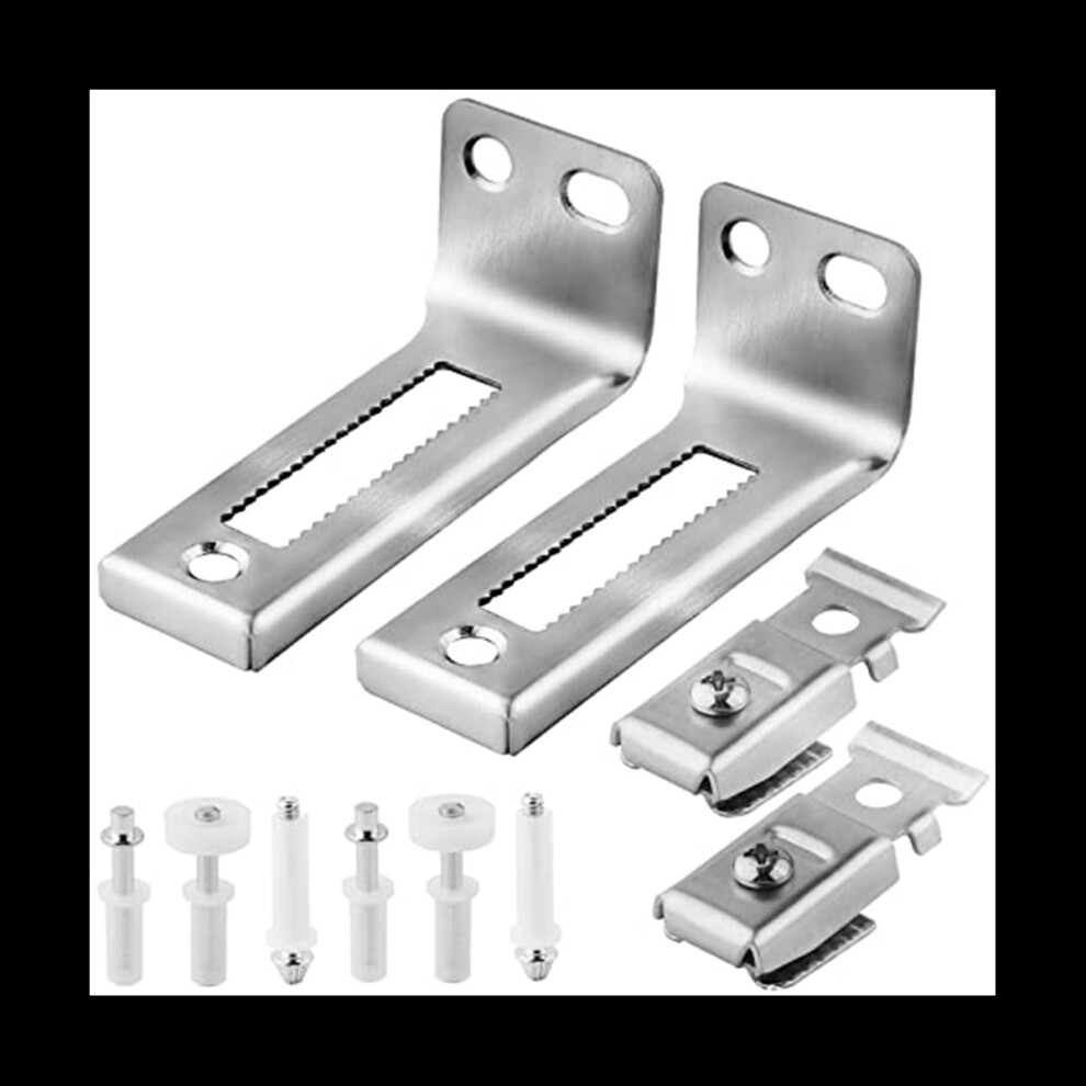 Bi Fold Door Hardware Set, 2 Packs Of Louver Door Hardware, Contains Top And Bottom Pivots, Brackets And Guide Wheel 4852131854832