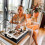 CouchBar - Personalised 2 Snack Bowls (Delivery Not Include), Organiser and Bottle Holder - Couchbutler Couch Organiser 6