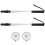 2Pcs Beach Scoop for Beachcombing Collect Seashell Rocks Sifting,Extra Long Telescoping Shovel 3