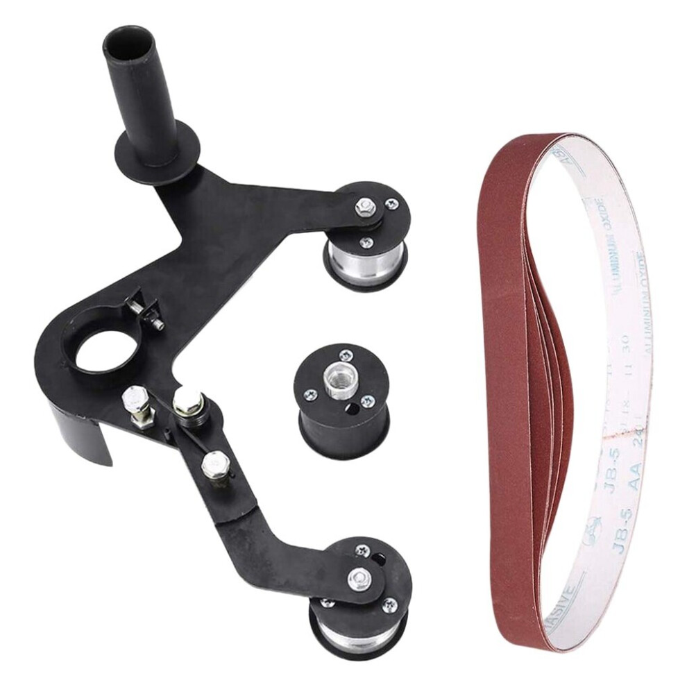 M10 Belt Sander Attachment Adapter Angle Grinder Bearing Sanding Support Tool Pipe Tube Bracket Accessories Cast Iron 