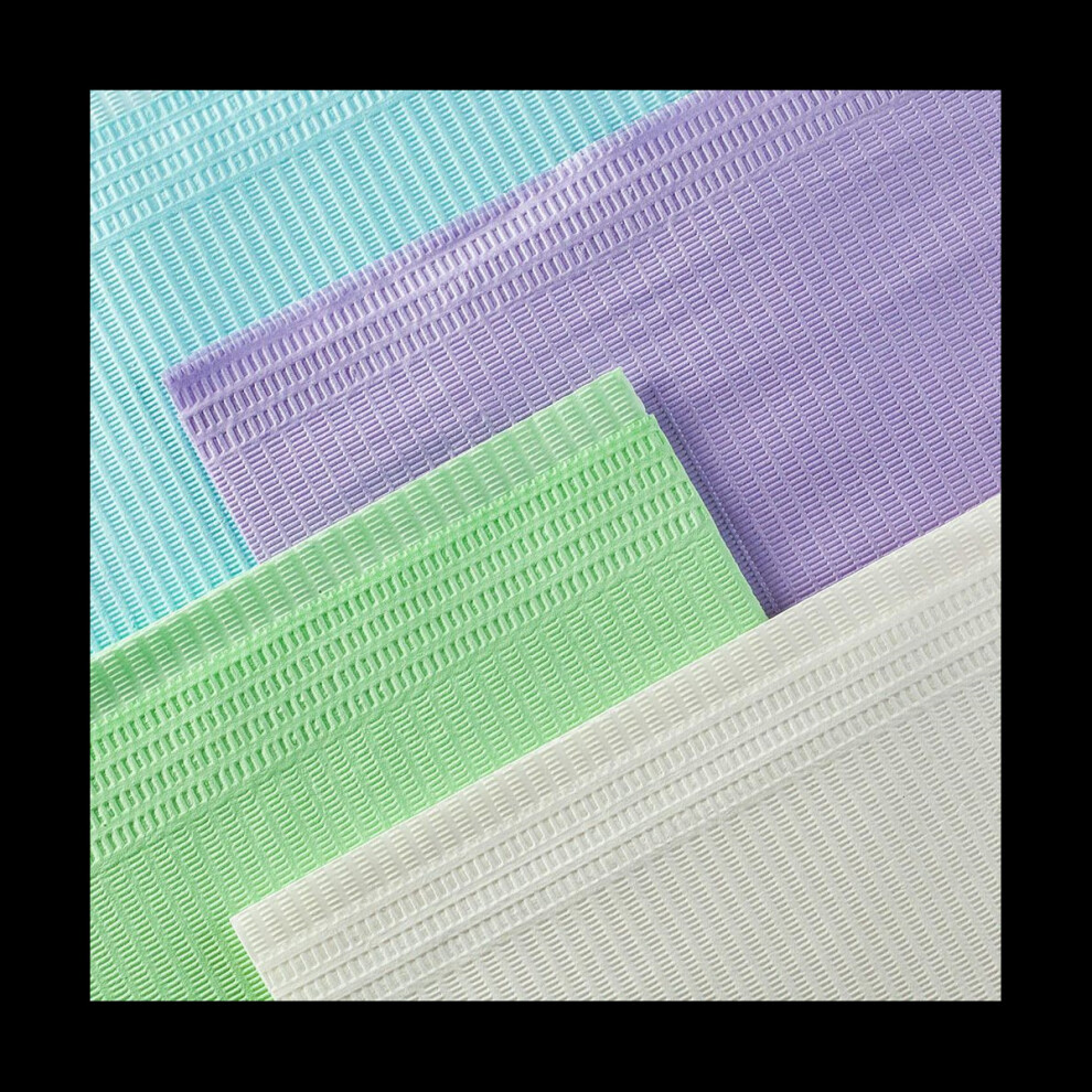 125 Pcs 3 Ply Disposable Tattoo Tablecloth Napkins Waterproof Absorbent Pad Personal for Tattooing Table Mat(Black) 