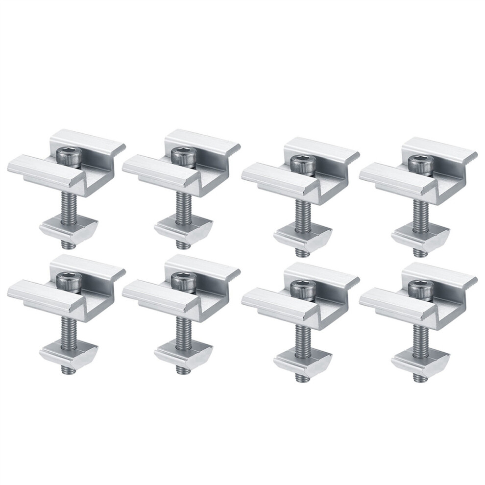 8Pack Solar Panel Mounting Brackets, Solar Panel End Clamps, Centre Clamps, For Pv Solar Panel Solar Module 35Mm 4851302114195