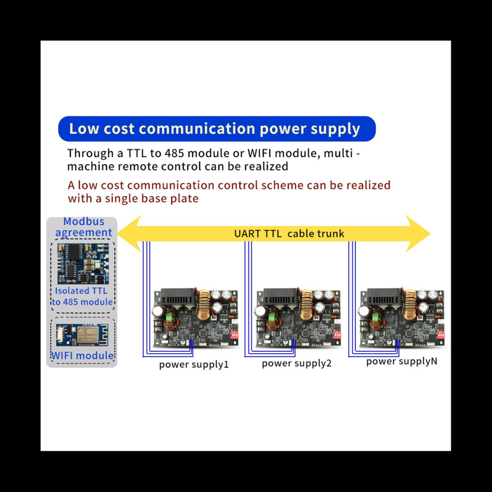 Xy6020l Cnc Adjustable Direct Current Stabilized Voltage Power Supply Constant Voltage And Current Step-Down Module, A 4851084518426