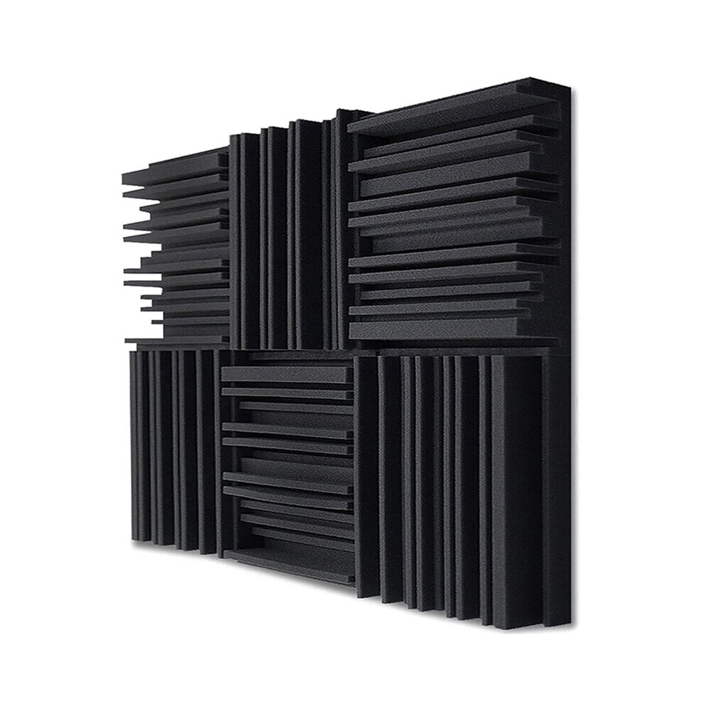 24Pcs Studio Acoustic Foam Panels Soundproof Sponge Drum Ktv Room Absorption Treatment Polyurethane Wall Sound Foam Pad 4851302101829