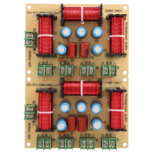 Doversky 2PCS 4 Way 450W Stage Speaker Crossover Filters Home Theater HiFi Stereo 4Unit Circuit Stereo Audio Frequency Divider
