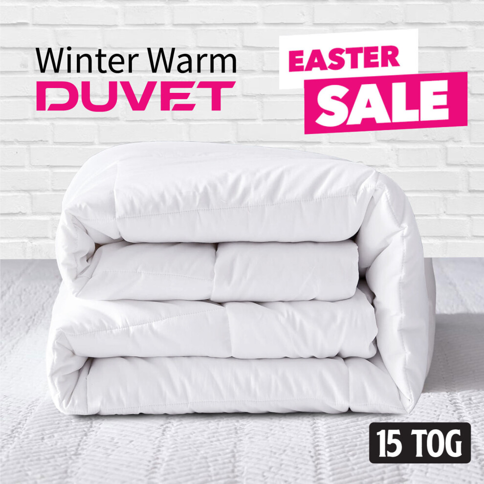 (15 Tog Double Duvet ) 15 Tog Duvet Winter Warm Lightweight Duvets & Quilts