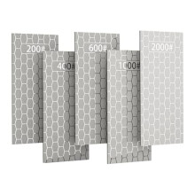 Diamond Sharpening , 5PCS Diamond Sharpening Plates with Honeycomb Surface Plate 200/400/600/1000/2000 Grit