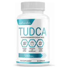 TUDCA Liver Support Supplement, 500mg Servings, Tudca Bile Salt, Liver Support Supplement, Detox and Cleanse, (Tauroursodeoxycholic Acid)- 60 Capsules