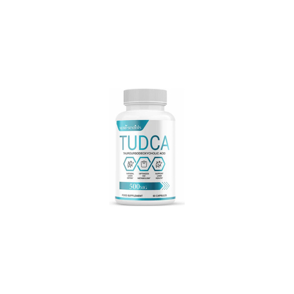TUDCA Liver Support Supplement, 500mg Servings, Tudca Bile Salt, Liver Support Supplement, Detox and Cleanse, (Tauroursodeoxycholic Acid)- 60 Capsules