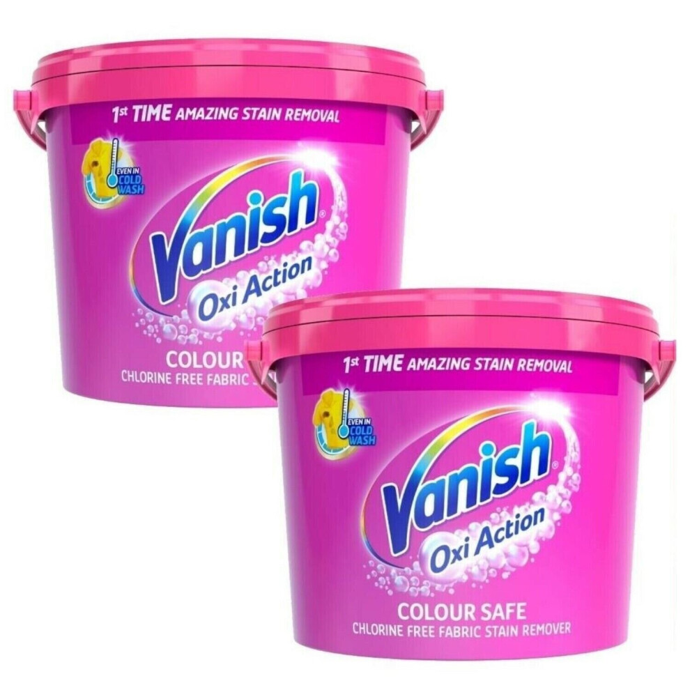 Vanish Oxi Action Powder Clothes Fabric Stain Remover 2.4 kg - Total 4.8kg  x 2 pack