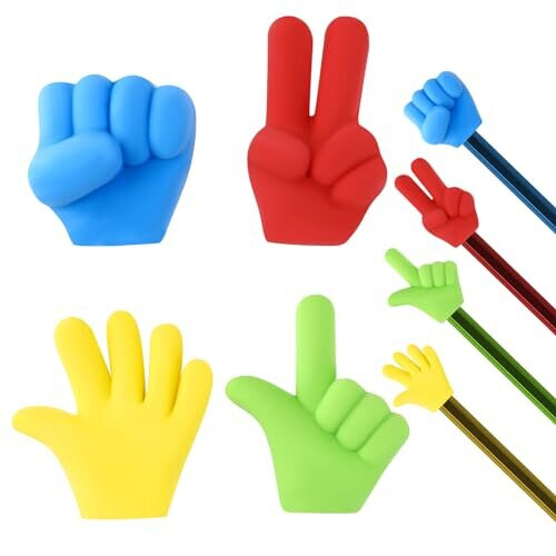 Sibba 20 Pcs Top Pencil Erasers Rubber Funny Novelty Cute Rock-Paper ...