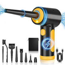 ZORUMAN Electric Air Duster 3 Speeds 91000 RPM, Lightweight Handy Air Blower PC Cleaner, 9000mAh Cordless Air Duster Compressed Air Cleaner for PC