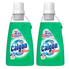 Calgon Limescale Anti-Bacterial Gel Washing Machine Softener 750ml x 2 pack