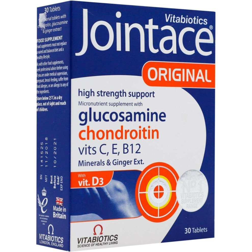 Vitabiotics Jointace Chondroitin Tablets With Glucosamine, Vitamins, And Minerals - 30's