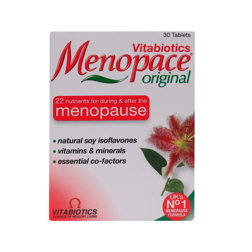 Vitabiotics Menapose Original Tablets For Bone Strength, Vitamin D Plus Magnesium and Trace Minerals - 30's