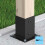 Heavy Duty Galvanised Bolt Down Square Post Fence Foot Base Support Bracket for Sturdy Garden Fencing 6