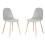 Charles Jacobs (White Table & Grey Velvet Chairs) Charles Jacobs Rectangular Dinner Table & Chair 4 Seat Scandi Set for Kitchen Dining Room 4