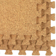 Actiasmat EVA Cork Floor Tiles Soft Mats with Foam Base 1 pack of 4
