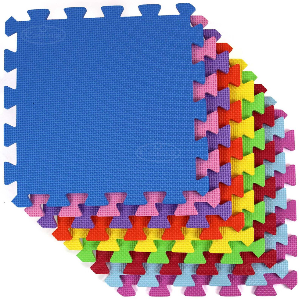 Actiasmat EVA 18 piece Interlocking Soft Foam Coloured Play Mat