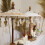 Bali Handcrafted Home Decor Gold Canvas Parasol 2