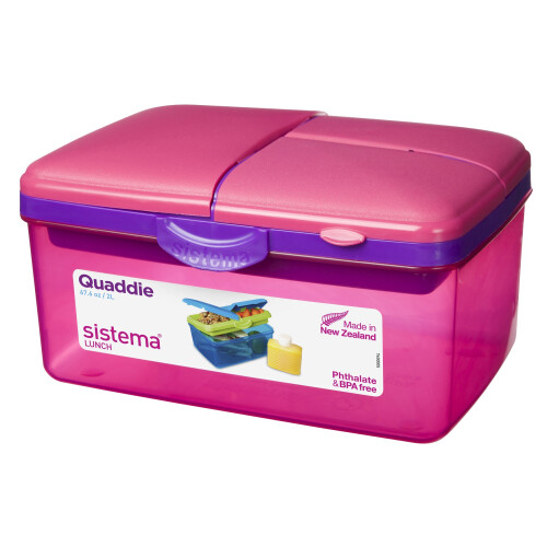Sistema 2 Sistema Pink 2L Quaddie Lunch Boxes 1