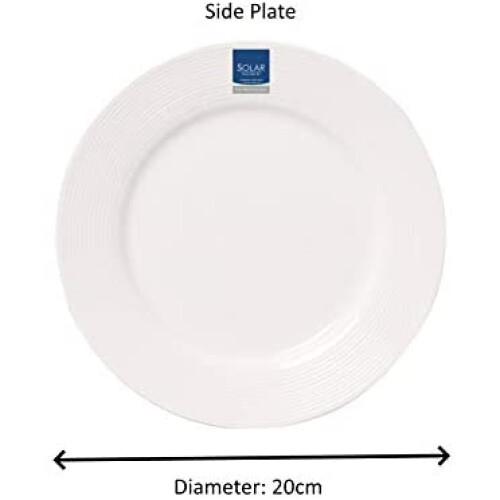 16 Pcs Ceramic Solar White Serving Dinner Set Tableware Salad Plates Bowls Cups 2