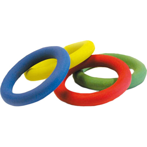 Sponge Rubber Quoits Hoop Ring Traditional Throw Game Assorted Color
