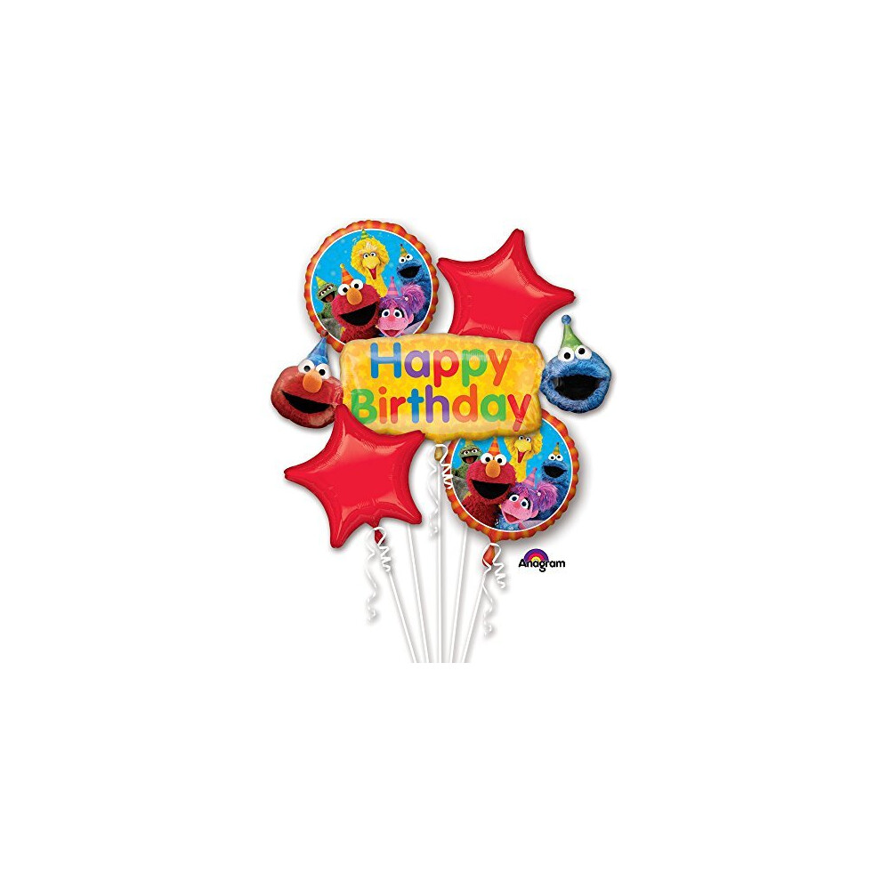 Sesame Street Fun Birthday Bouquet Of Balloons 