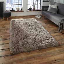 (120x170cm) Polar PL95 Rugs in Grey Modern Thick Hand Tufted Shaggy Deep Soft Mats