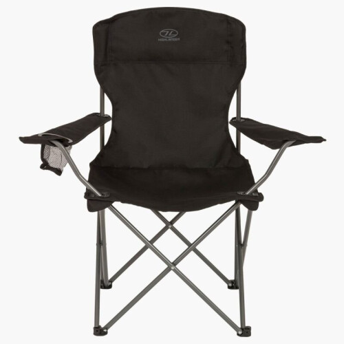 Highlander Highlander Edinburgh Lightweight Folding Camping Chair & Bag | Black 1