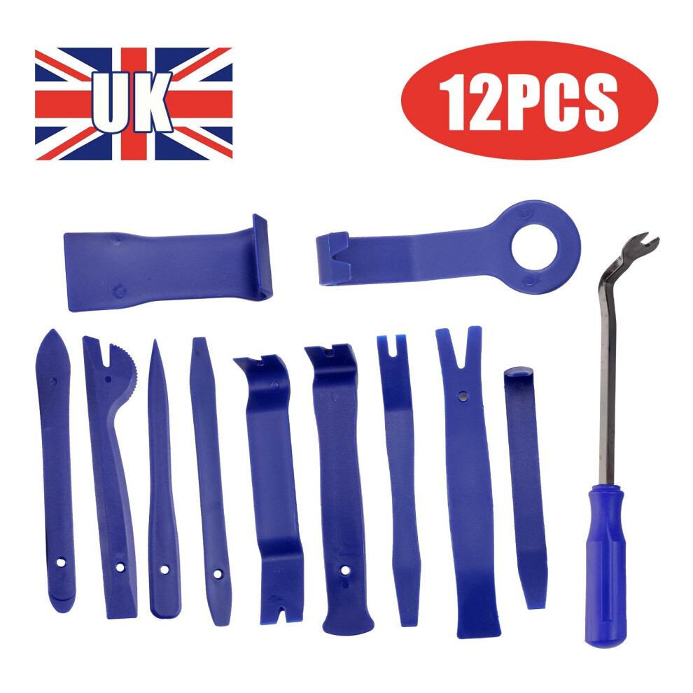 12Pcs Car Trim Door Removal Molding Kit Pouch Pry Tool Interior Diy 613310297581