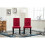 MCC (Red) MCC2 x Dining Chairs Lined Fabric Chairs, Solid Wooden Legs home & restaurants 2