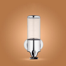 (TransparentColor) Wall Mounted Soap Dispenser Stainless Steel 500ml Shower Pump for Bathroom Hotel